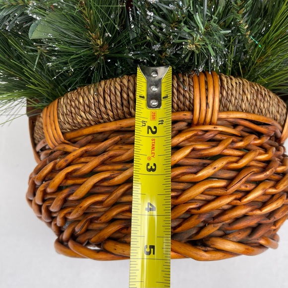 Decorative Holiday Basket Decor for Entryway or Side Table - Picture 8 of 10